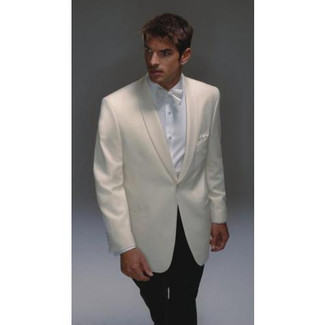 Hardwick Men's Ivory Wool Dinner Jacket
