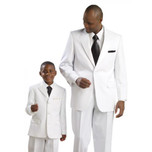 Mens White 1 Button Tuxedo