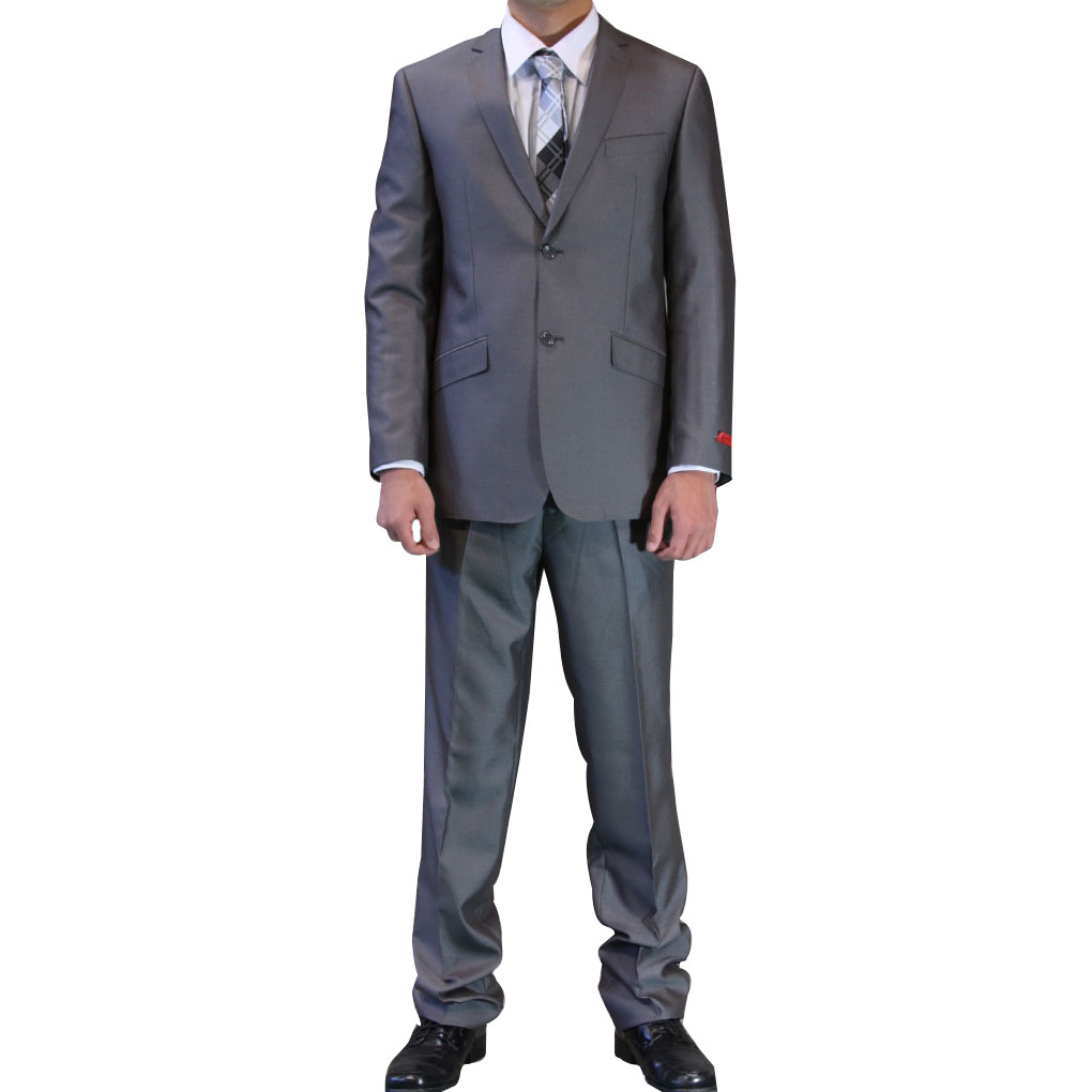 slim grey suit