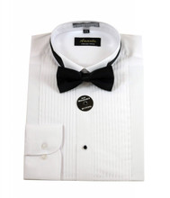Amanti Convertible Cuff Tuxedo WinTip Dress Shirt (with Bow Tie)