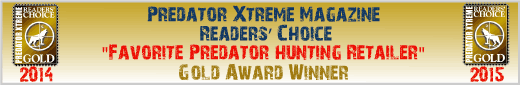 Favorite Predator Hunting Retailer of the Year Award Winner bannerpredxgold2015v2.gif