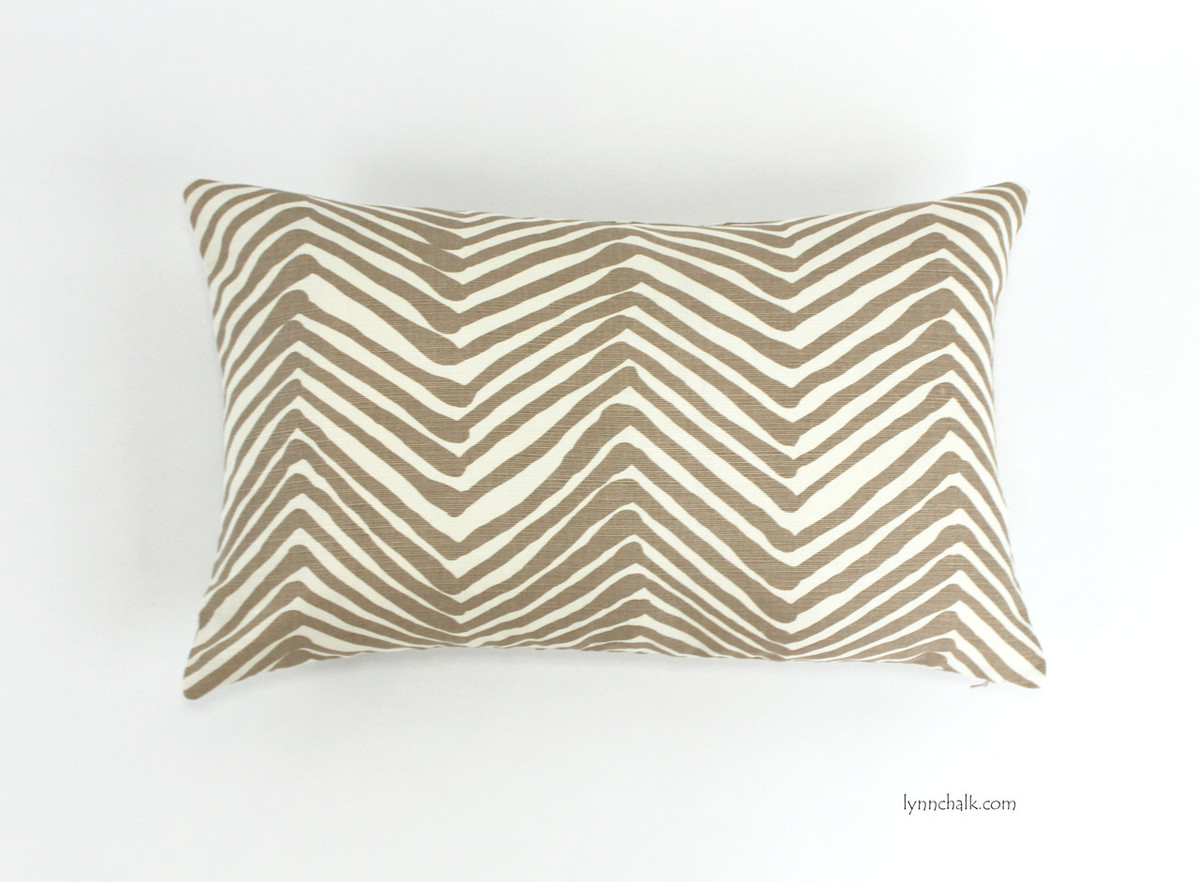 Quadrille Alan Campbell Zig Zag Pillow In Taupe - Pillow In Zig Zag In Taupe ( X ) quadrille alan campbell zig zag pillow in taupe - pillow in zig zag in taupe ( x )