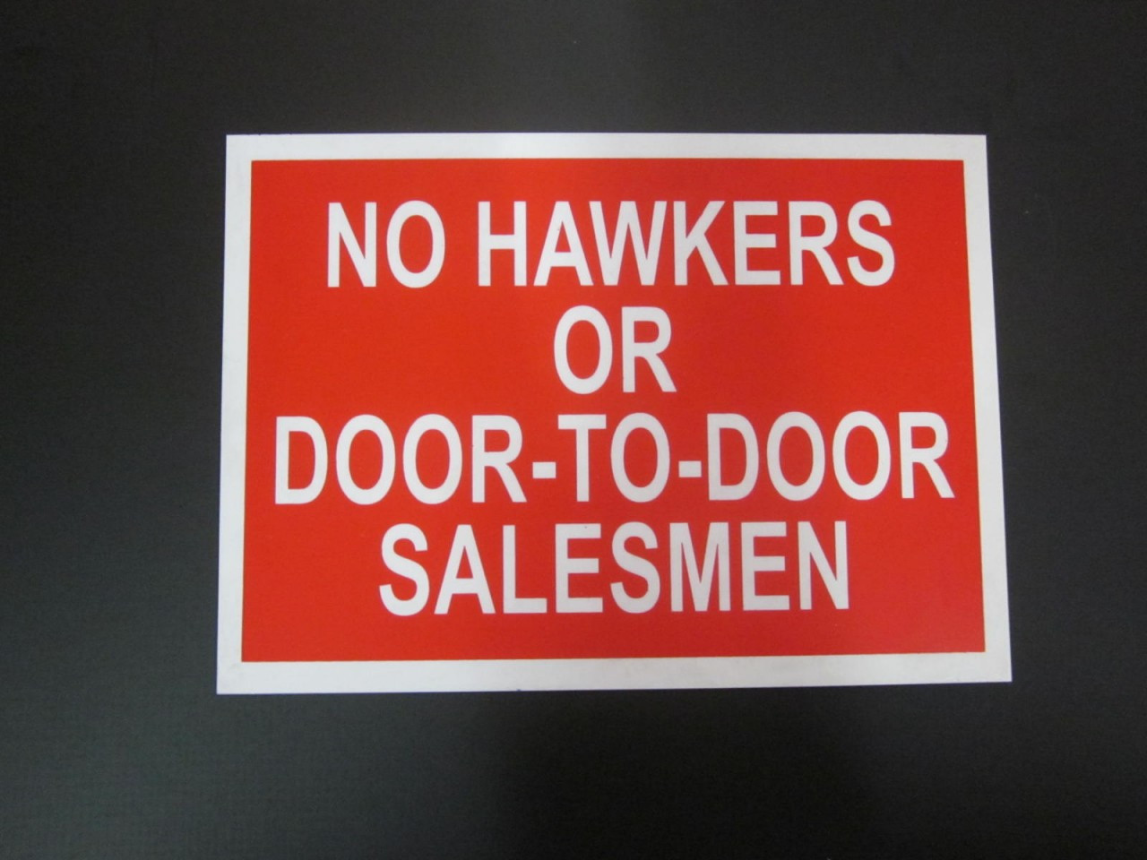 no hawkers