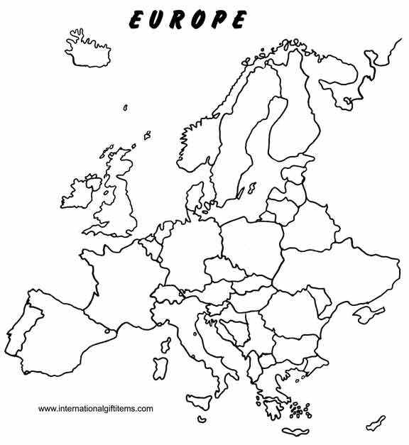 Outline Map Of Europe