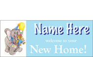 welcome home baby boy banner