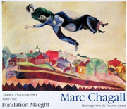 Chagall French Exhibition Maeght Limited Edition Print!