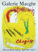 Rare! Chagall Moulot Paris Vintage Coa Litho Must See!