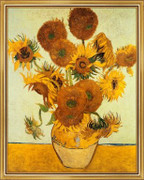 Vase with Fifteen Sunflowers, c.1888 - Vincent Van Gogh