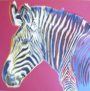 Rare Andy Warhol, Trial Proofs And Uniques Endangered Species: Zebra