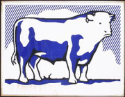 Beautiful Lichtenstein Bull II SIGNED