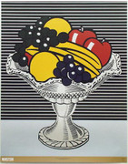 Beautiful Lichtenstein Still Life with Crystal Bowl