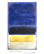 Beautiful Rothko Untitled (Blue, Dark Blue, Yellow)