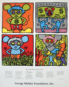 Keith Haring Keith and Andy and Andy Mouse