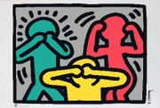 Keith Haring Hear No Evil, See No Evil, Speak No Evil 