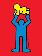 Keith Haring Two Figures Fine Art Print