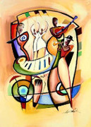 Alfred Gockel Uptown Saturday Night II Art Print