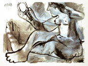 Pablo Picasso Model with Mirror