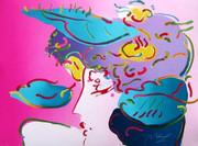 Beautiful Flower Spectrum, Ltd Ed Lithograph, Peter Max - Large!