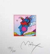 Beautiful Woodstock Profile Series, Ltd Ed (Mini 4.875" x 4.5"), Peter Max, SIGNED w/ COA