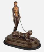 Beautiful La Femme a la Panthere (Bronze), Ltd Ed, Erte - Mint!