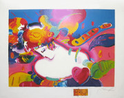 Great Flower Blossom Lady II Serigraph, Peter Max - Signed