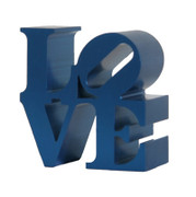 Great Robert Indiana, Miniature Love Sculpture Blue, Circa 2000