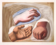 Pablo Picasso Estate Collection Etude de Main Hand Signed with COA