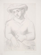 Pablo Picasso Estate Collection Femme au Chapeau et au Missel Hand Signed with COA