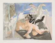 Great Pablo Picasso Estate Collection Composition Hand Signed with COA