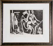 Pablo Picasso, Femme à Cheval - 347 Series, 1968, Etching - Signed with COA