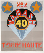 Dynamic Robert Indiana, Wabash 40 - Terre Haute from Decade, 1971