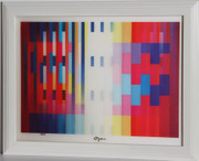 Beautiful Over the Rainbow Agamograph,Yaacov Agam - Signed