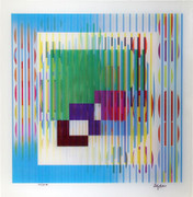 Beautiful Genetic Memory Agamograph,Yaacov Agam - Signed