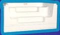 8' Straight Cantilever Leisure Step Acrylic