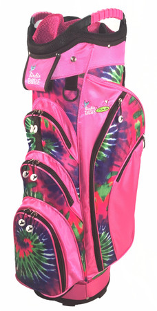 golf bag bags cart ladies birdie babe pinkadelic pink womens tie way die cooler flower dye taboo lass fashions monaco