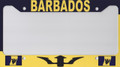 Black, Blue  & Gold : Barbados License Plate Cover