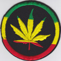Embroidered Patch...Weed Leaf