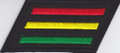 Embroidered Patch...Rasta Stripes