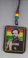 Red, Green & Gold : 20" Selassie Uniform Necklace & Wooden Pendant