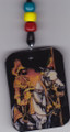 Red, Green & Gold... 19" Necklace & Wooden Selassie & Horse Pendant