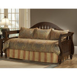 Elite Ambrose Falls 5 pc Daybed Ensemble|Leggett & Platt Home Textiles, Elite Daybed, Twin, Comforter & Shams: 55% Polyester 45% Viscose Front, 100% Cotton Back; Bedskirt: 55% Polyester 45% Viscose Front, 100% Polyester Back, 30 Day Warranty against Manufacturer Defects