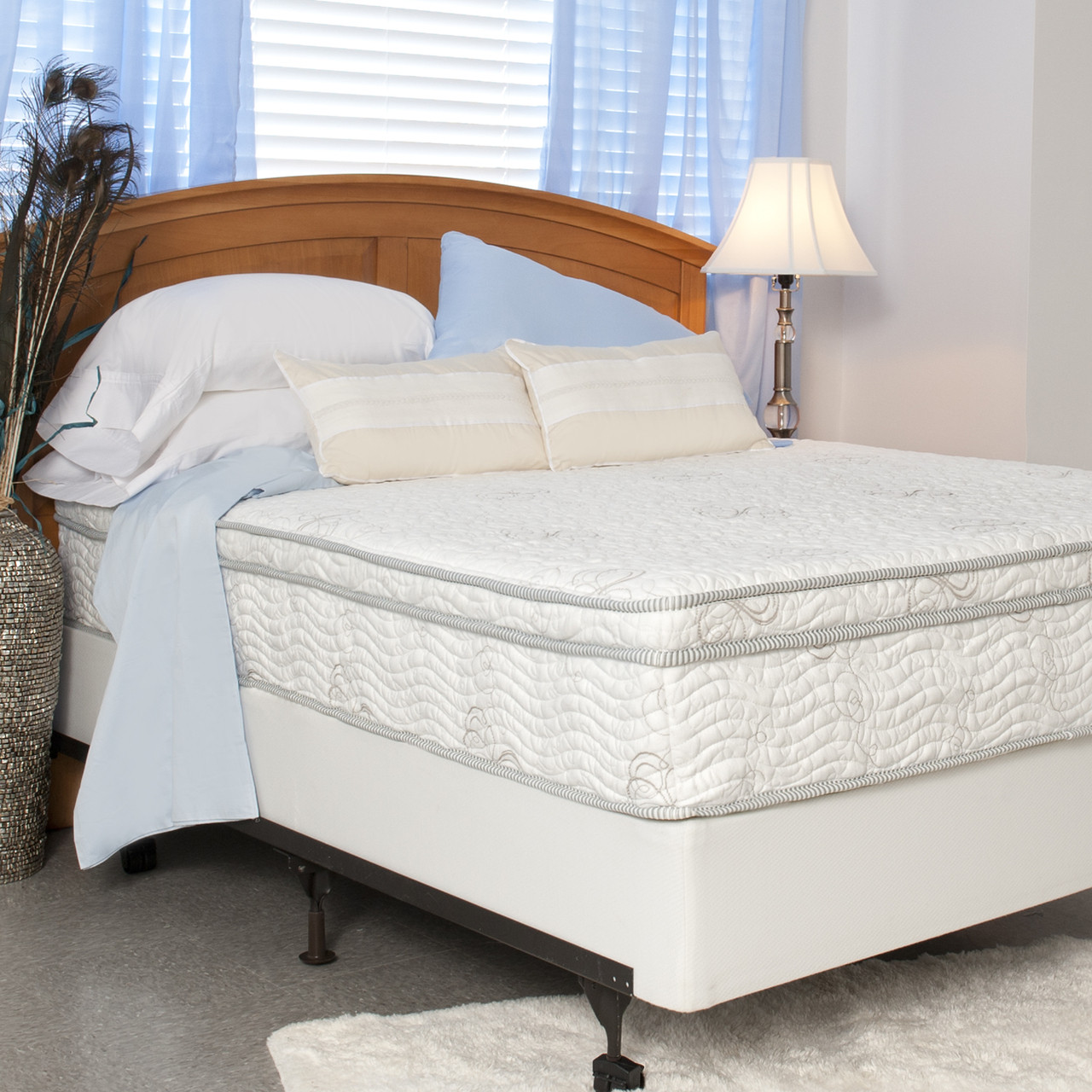 OrthoTherapy 11 Inch Gel Hybrid Euro Box Top Memory Foam/Coil Mattress