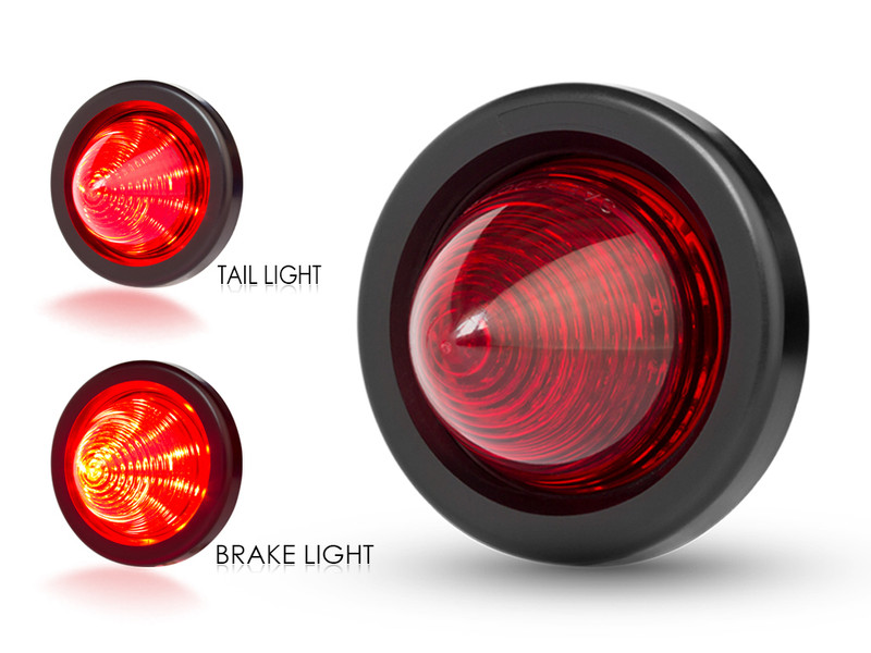 2" 50mm LED Stop Tail Light for Classic Retro Cafe Racer ...