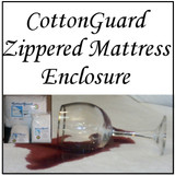 London Bridge Linens CottonGuard Zippered Mattress Enclosure|london bridge linens, cottonguard, mattress protectors, zippered mattress enclosure