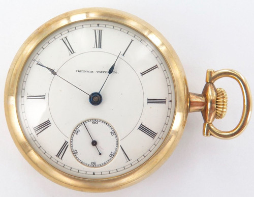 1886 VERY RARE JOSEPH JERGER / ILLINOIS WATCH CO 18S 11J P/WATCH ONLY 2450 MADE