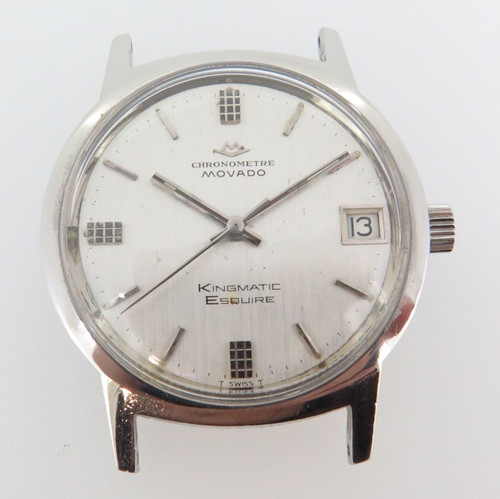 Vintage Movado Chronometer Kingmatic Esquire Sub Sea 28j steel mens watch