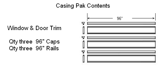 Window and Door Casing Pak Components Window and Door Casing Pak Illustration