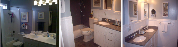 Bathroom Remodel with Tongue and Groove Planking Bathroom Remodel with Tongue and Groove Planking