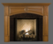 The Lennox fireplace mantel in cherry makes a beautiful addition to your home!