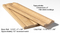 Representative of the profile of the 8-foot Chair Rail and Baseboard that are included